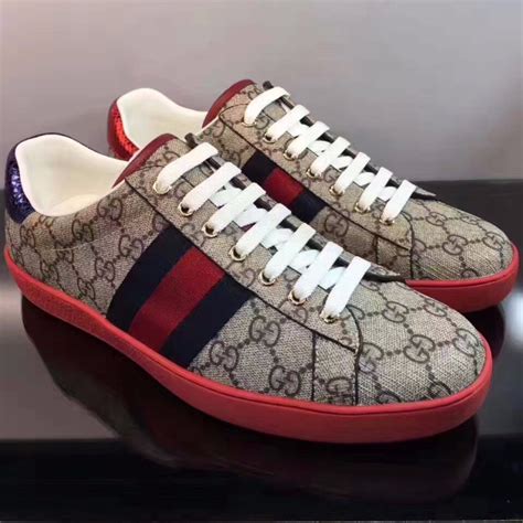 red gucci shoes men's|red Gucci shoes women.